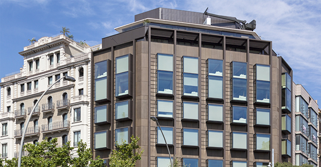 Fachada en UHPC, Hotel Almanac Barcelona