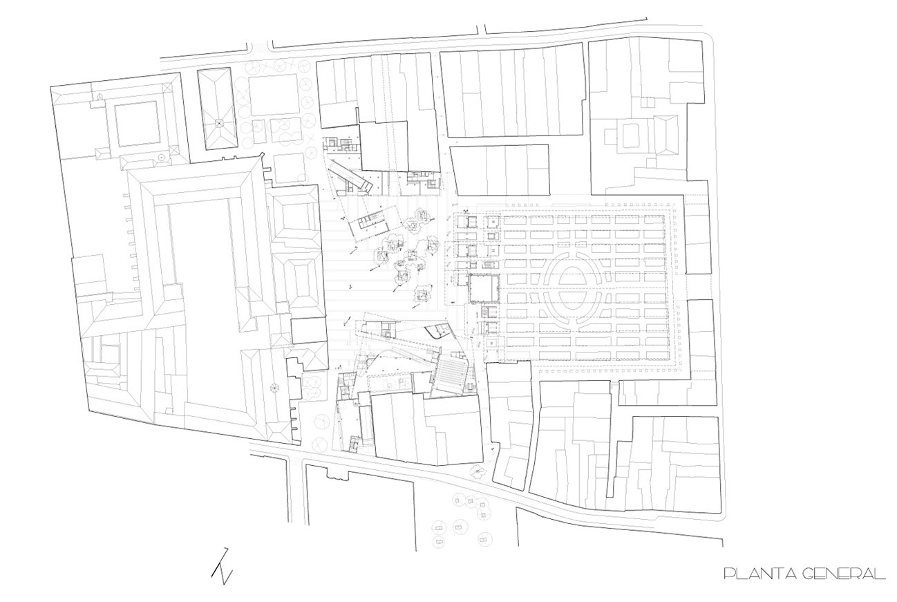 Plano Plaza de la Gardunya de Barcelona, Carme Pinós
