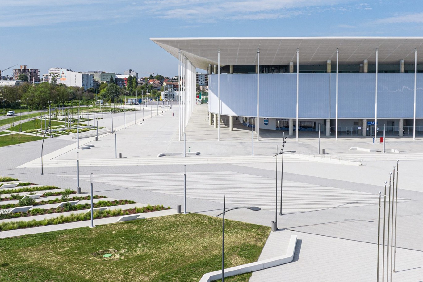Opus Arena Opus Arena croatia, benches in concrete