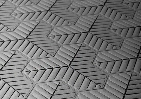 Trébol pavimento bicapa hormigón verde de Gerard Arqué