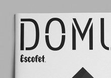 Domus Magazine, a bench like a house