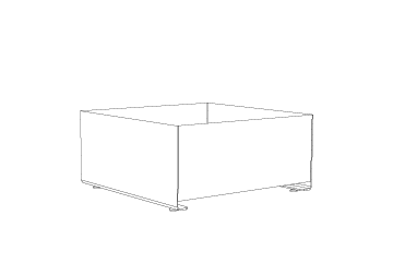 BAND PLANTER CUADRADA