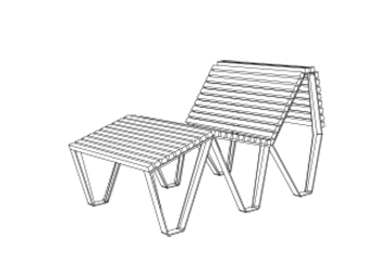 LASAI CHAISE LONGUE 100