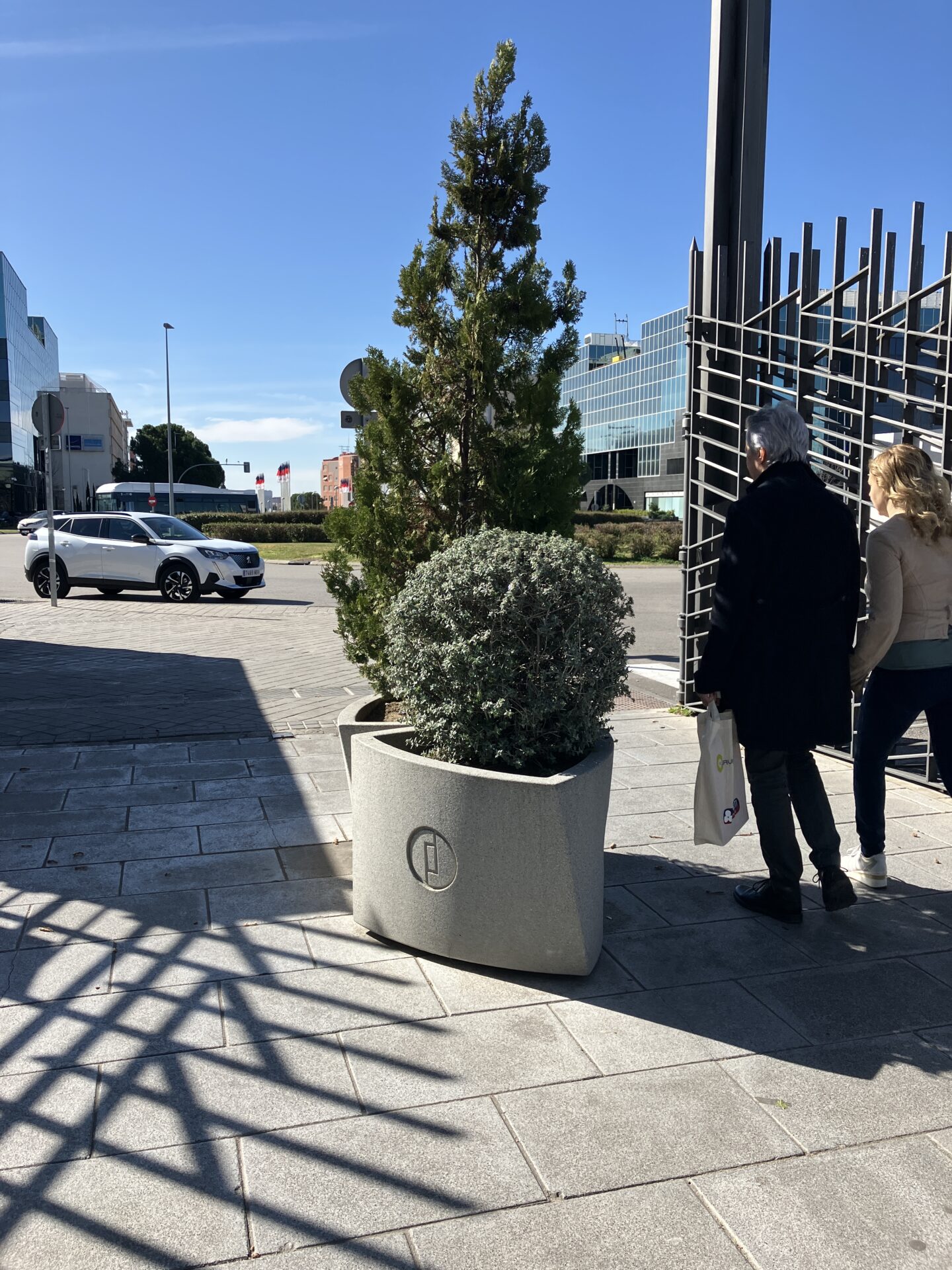 IFEMA LOGO IN RELIEF, MADRID, ES