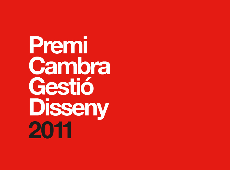Premi Cambra Gestió Disseny 2011