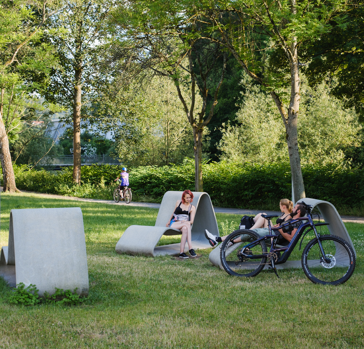 Tumbonas de hormigón UHPC