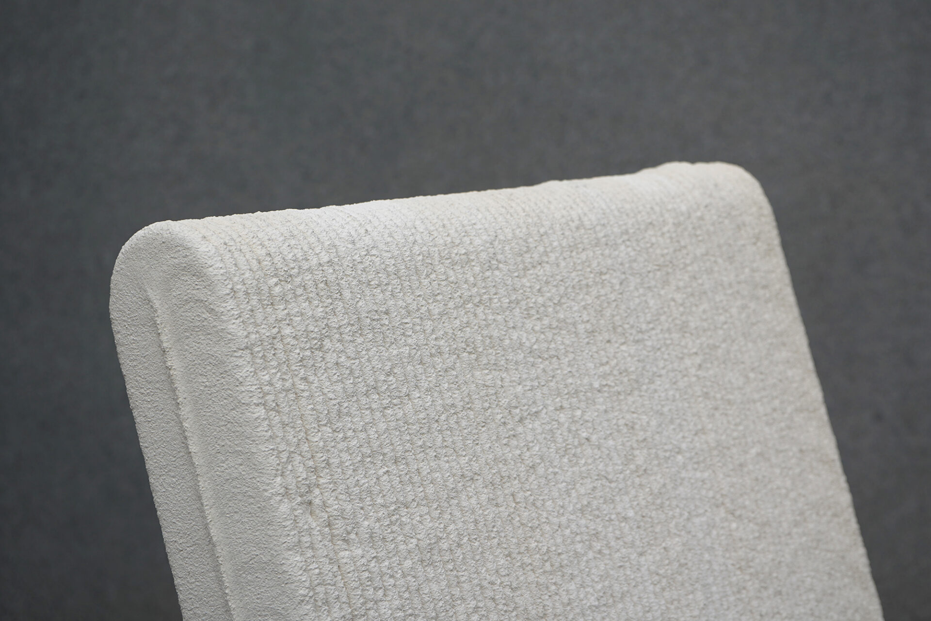 The printed layers articulate the structural logic of the piece.